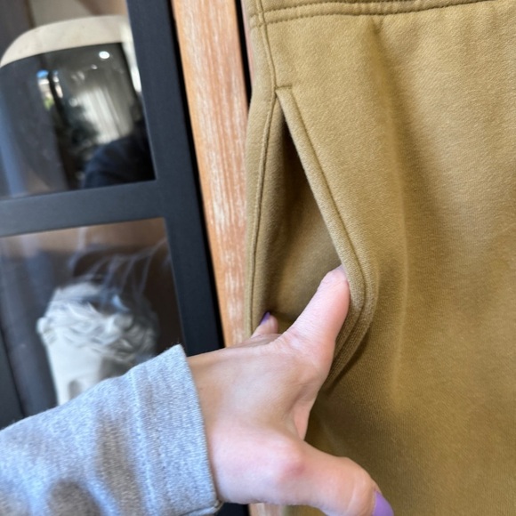 Essentials Fear of God Amber sweatpants joggers khaki pockets fleece unisex - Picture 7 of 8